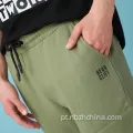 Calça de bolso casual com zíper casual